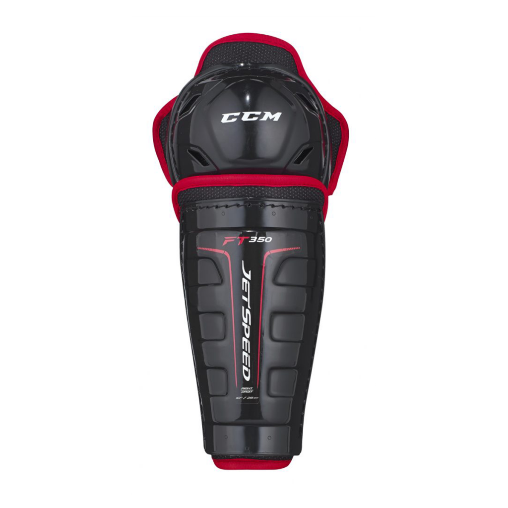 Hockey Plus Best Pricing on CCM Jetspeed FT350 Youth Hockey Shin Guards