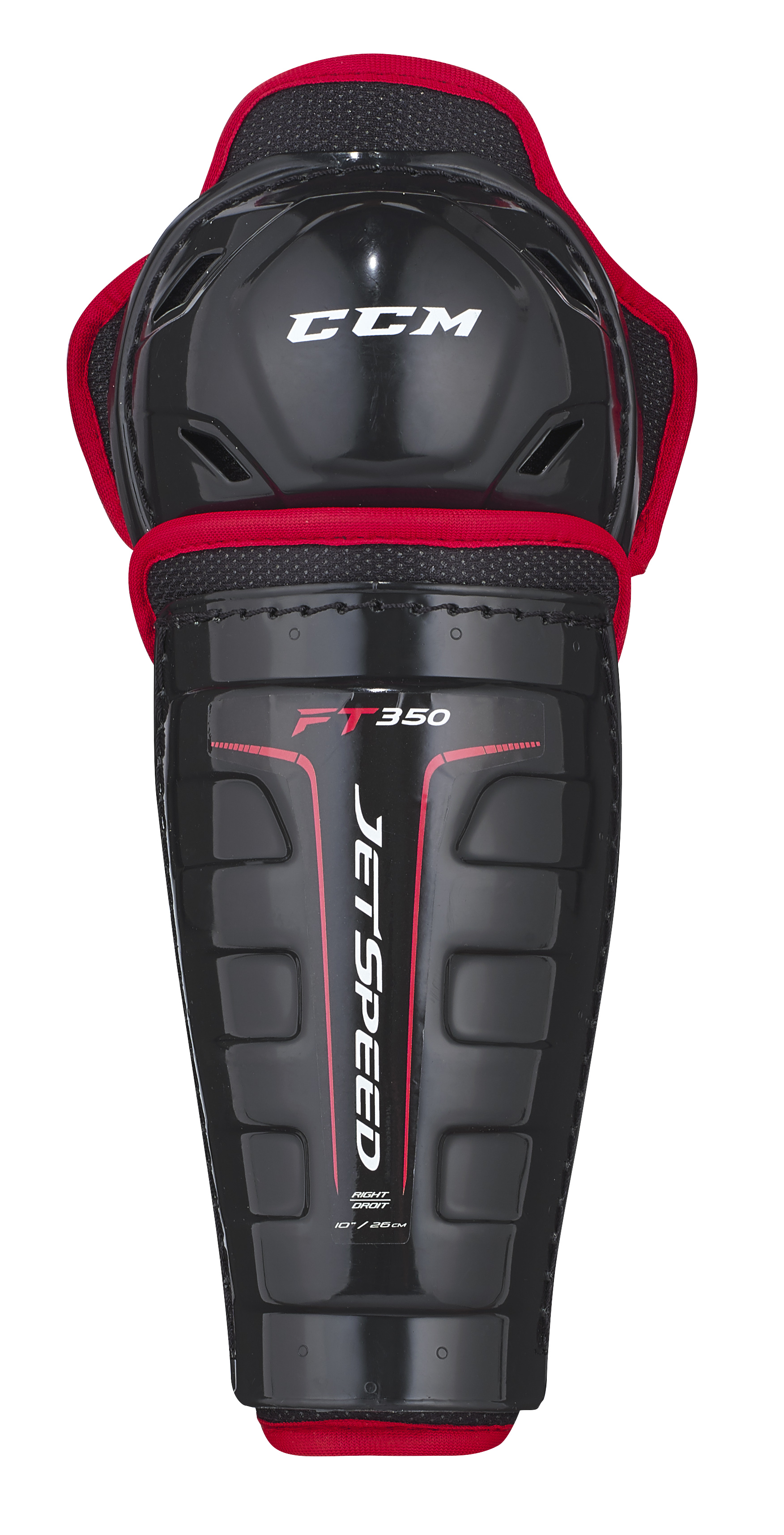 Hockey Plus Best Pricing on CCM Jetspeed FT350 Youth Hockey Shin Guards
