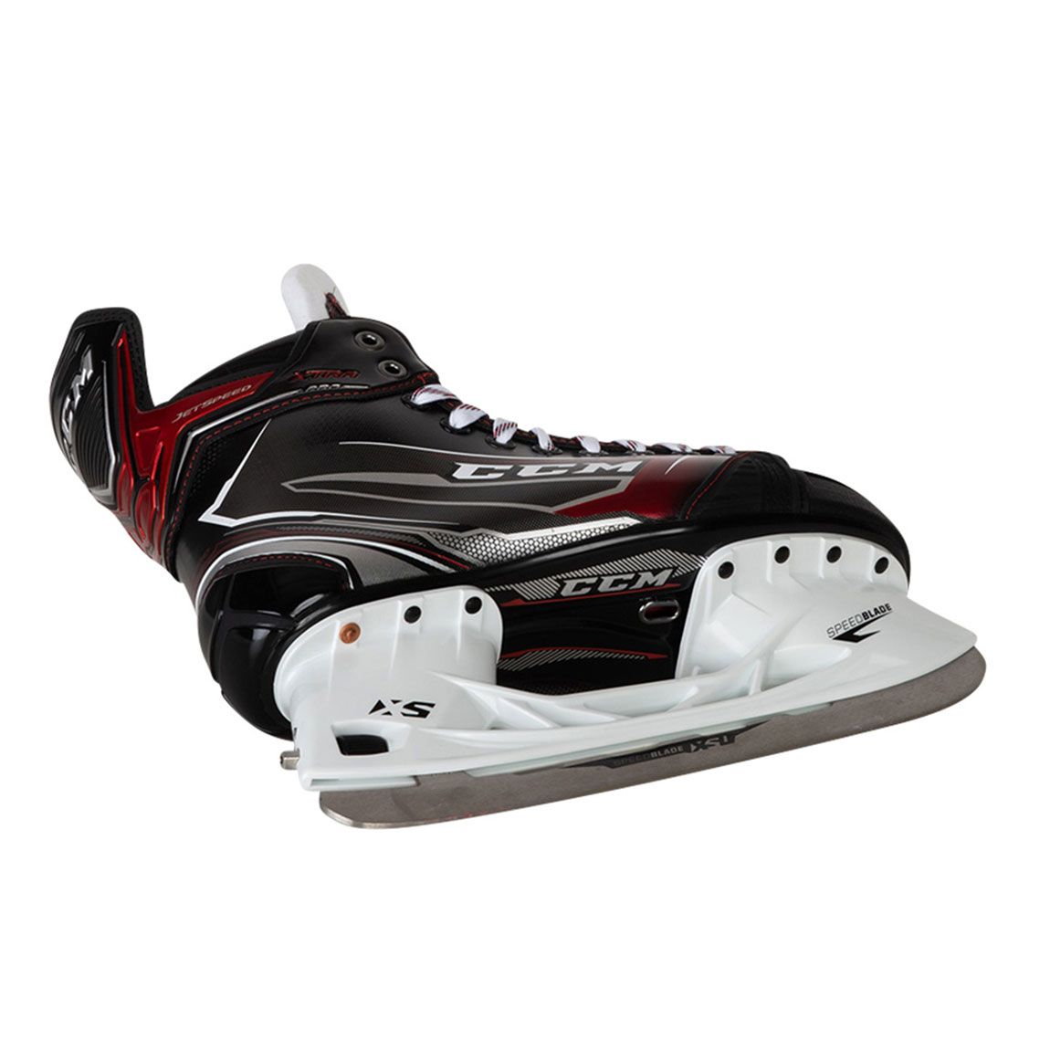Size NEW CCM Jetspeed Xtra Pro Junior Ice Hockey Skates Black/Red 2.5D