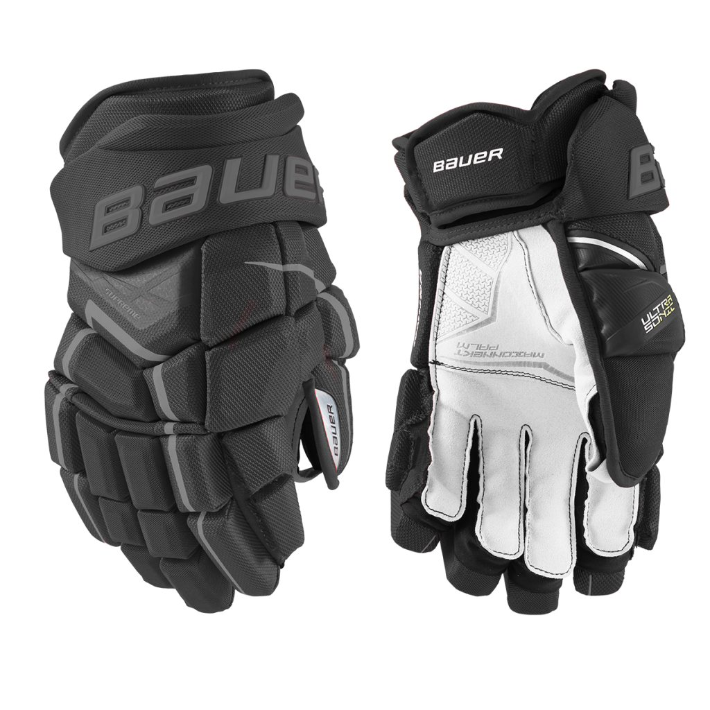Hockey Plus Best Pricing on Bauer Supreme Ultrasonic Intermediate Hockey Gloves
